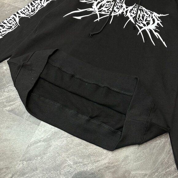 Vetements Black Printed Hoodie - Picture 5 of 9